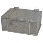 MESH BASKET WITH LID, 14 IN L X10 IN W X6IN H