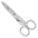 SHEAR 5 STRT SERRATED BLUNT SILVER