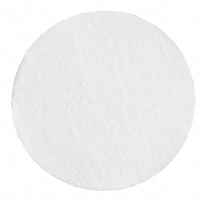 Glass Microfiber Filter: D, 4.25 cm Dia, 0.68 mm Thick, 2.7 um Pore Size