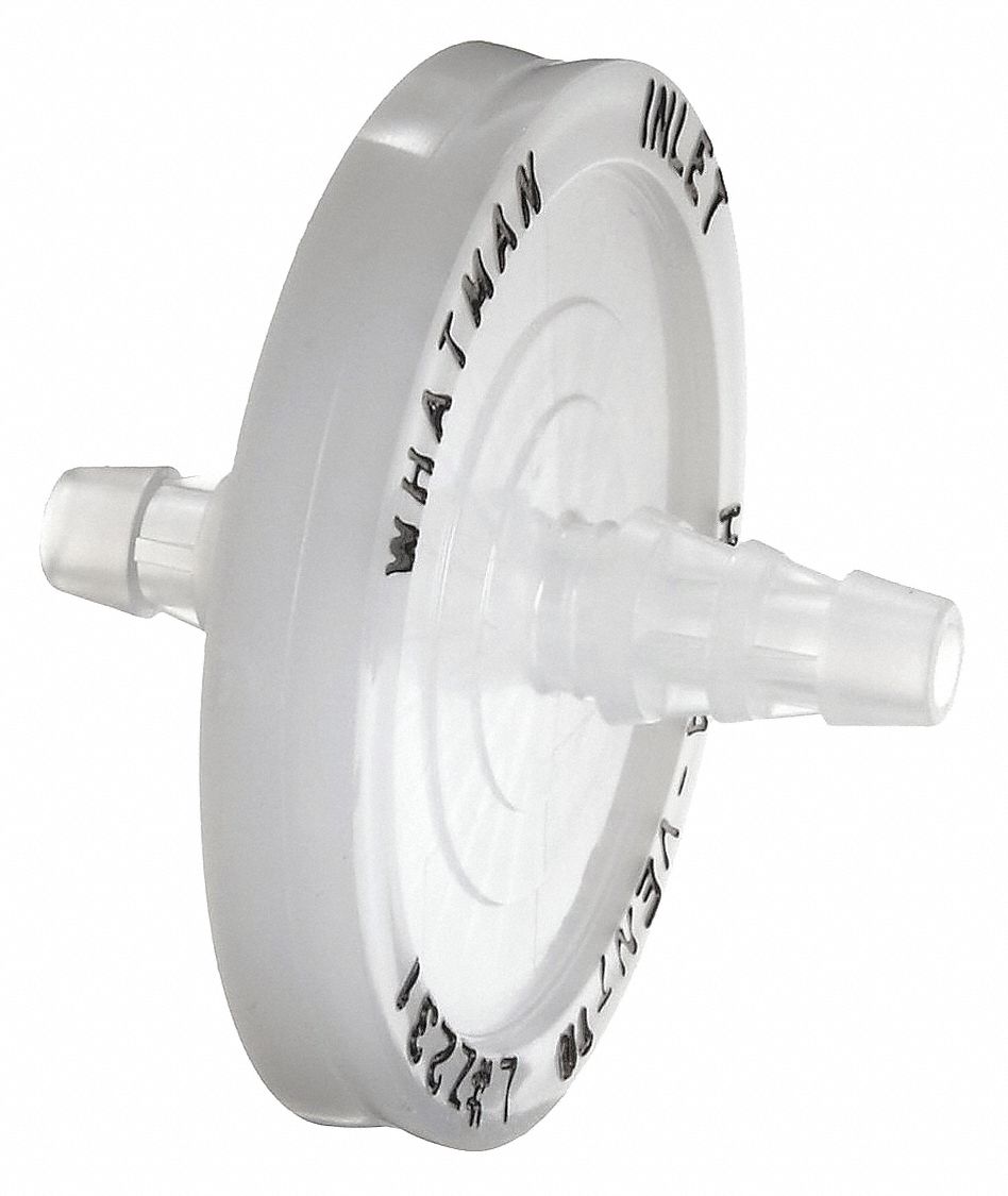 WHATMAN Inline Filter Device, 60 psi, PK10 32HK7767235000 Grainger