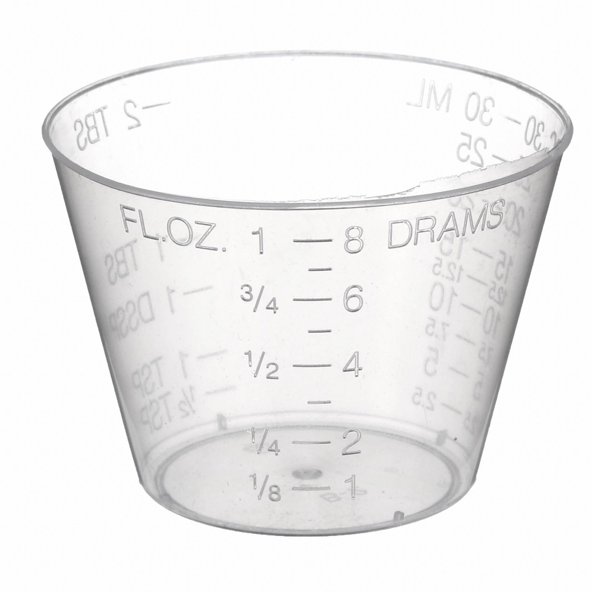 MEDLINE Wide Mouth Round Medicine Container, Dispensing, Plastic, 30 mL