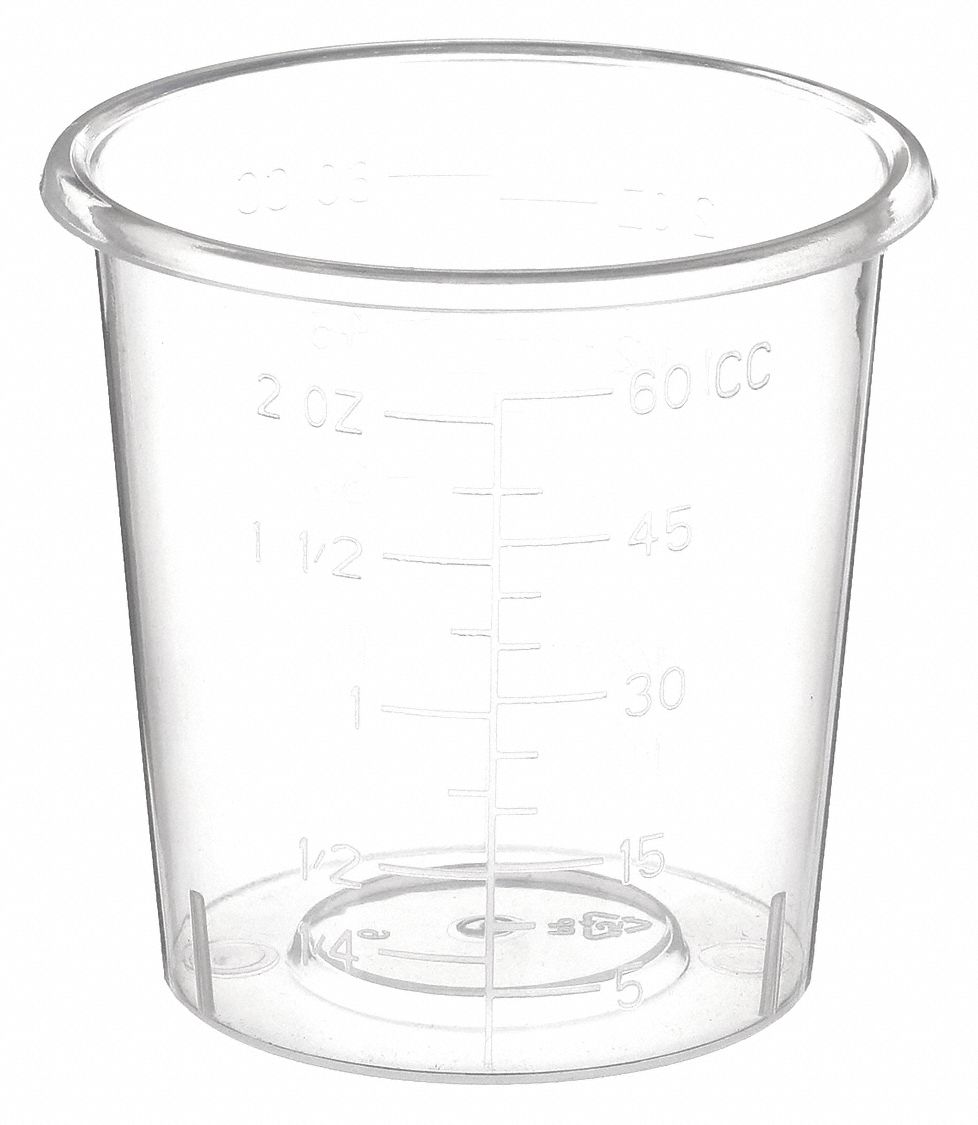 2 oz./60cc Non-Sterile Premium Medicine Cups with mL & oz