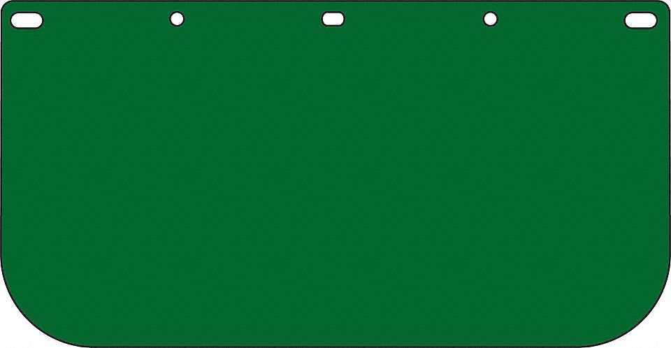 VISOR, 15 X 8 X 0.40 IN, POLYCARB