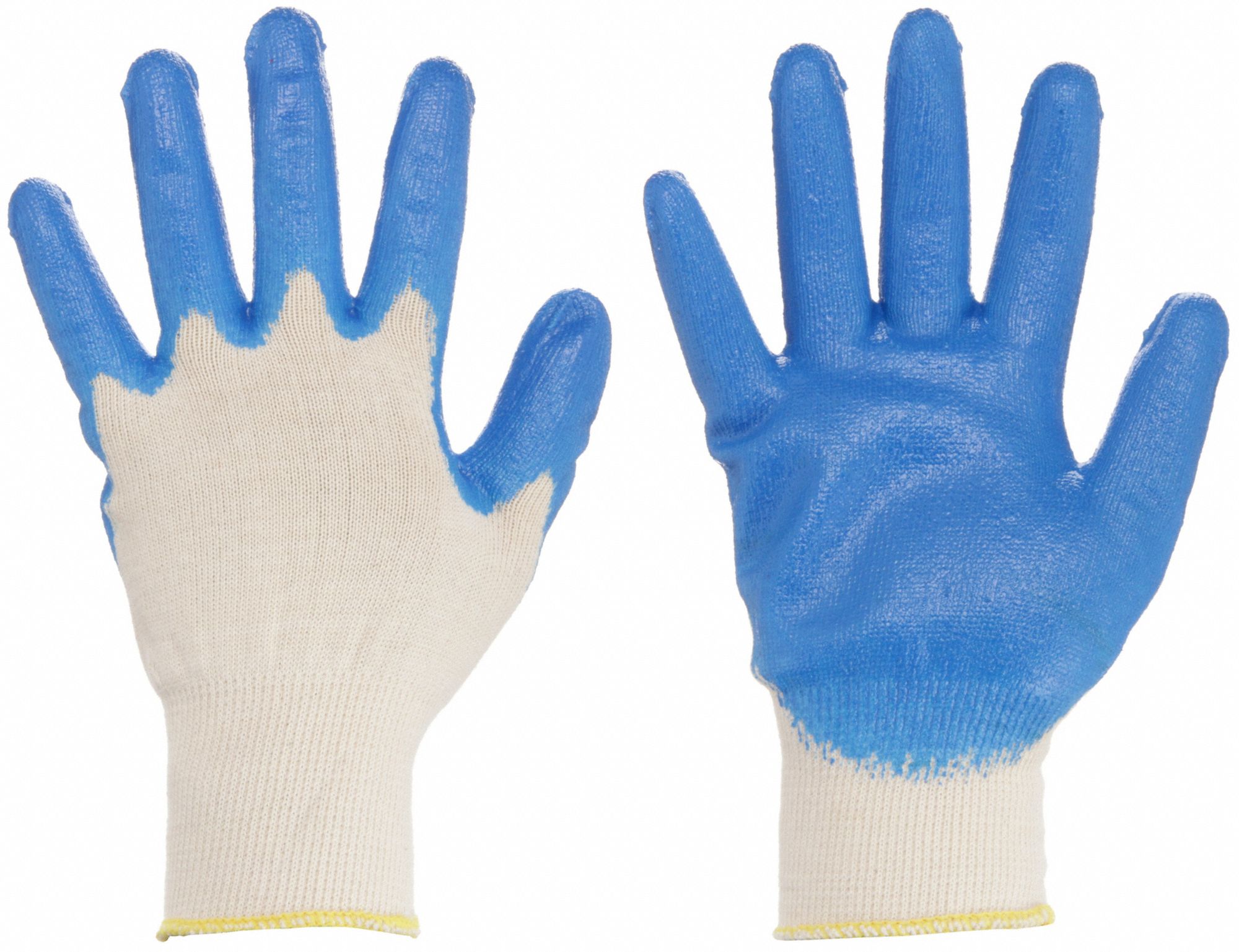 DEXTERITY GLOVES, DIPPED PALM, SIZE 8 (M), BLUE, PR