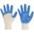 DEXTERITY GLOVES, DIPPED PALM, SIZE 9, BLUE, PR