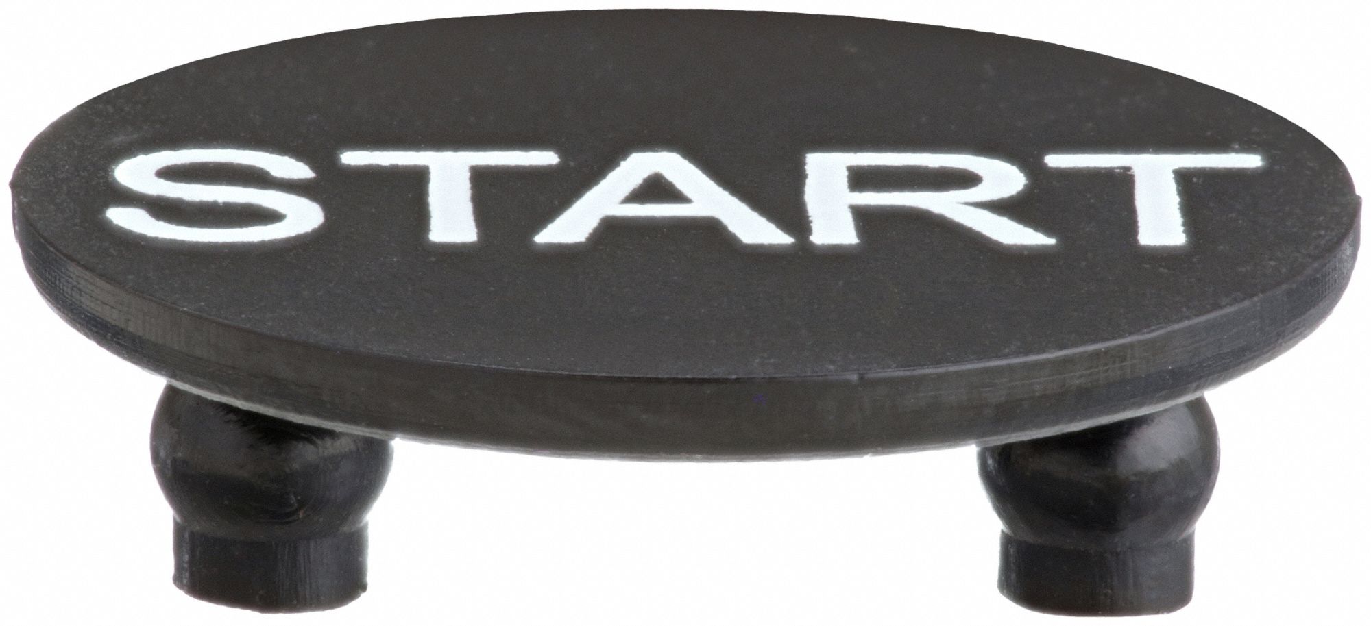 Legend Plate,  Start,  White/Black,  Round