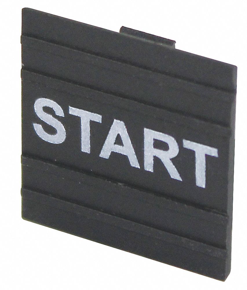 Legend Plate,  Start,  White/Black,  Square