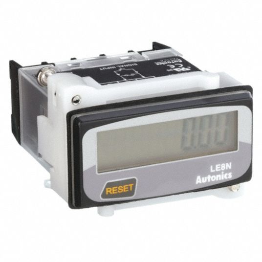 8 Digits, LCD, Hour Meter 32J129LE8NBN Grainger