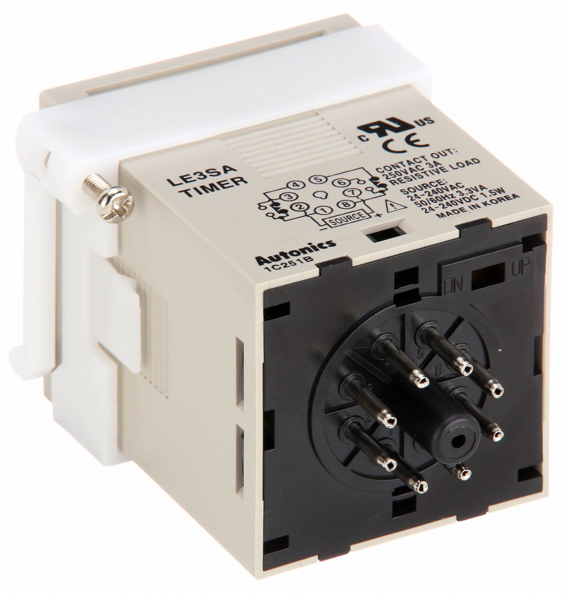 AUTONICS MultiFunction Time Delay Relay 8 Pins Relay, Push Button