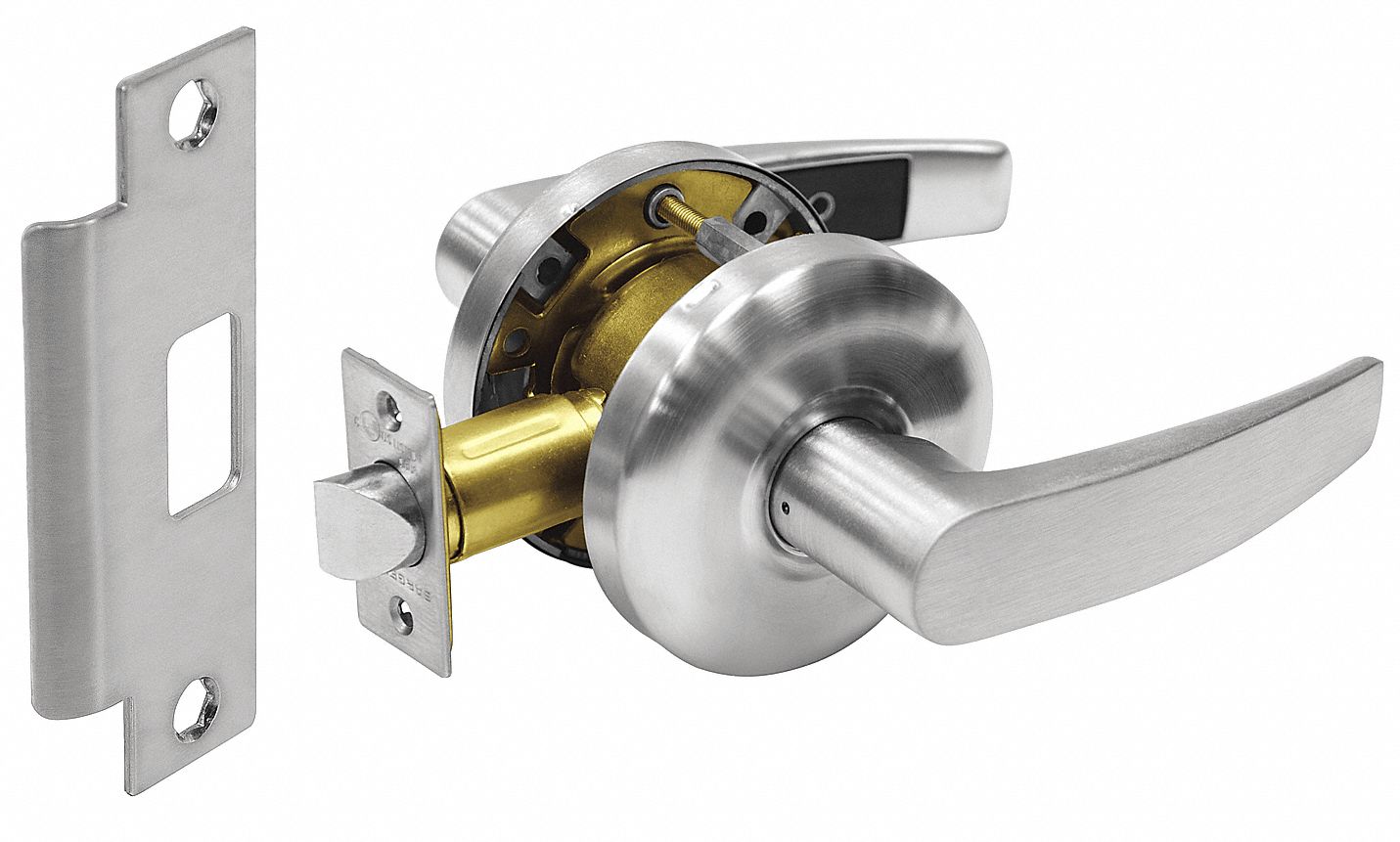 Door Lockset: Passage Lever Locksets/Storeroom Lever Locksets, Chrome, ADA Compliant