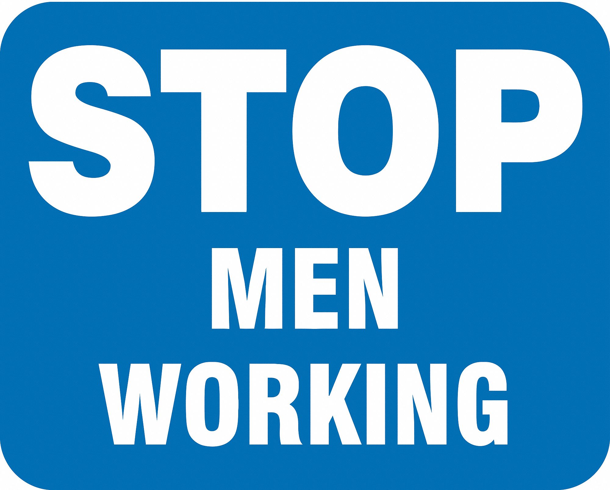 Railroad Sign: Blue, 12 in x 15 in Nominal Sign Size, Engineer Grade, 0.08 in Thick