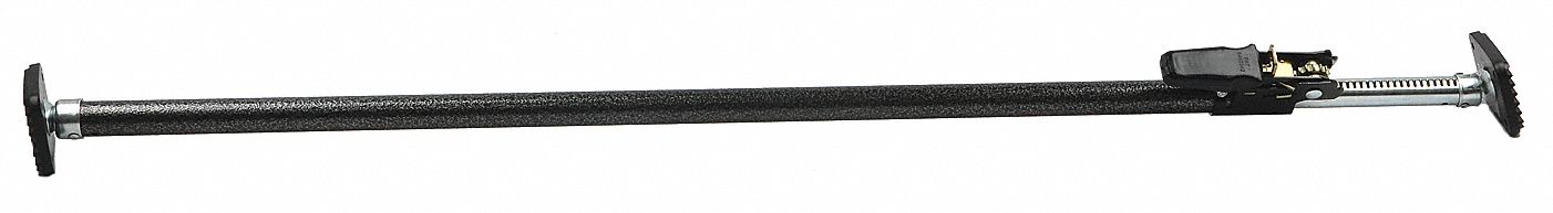 RATCHETING CARGO BAR, CARGO BAR, 70 IN OVERALL EXTENDED L, 40 IN MIN ADJUSTMENT L, STEEL, ROUND