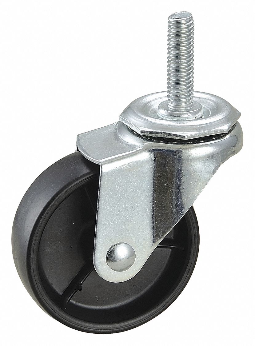 GRAINGER APPROVED General Purpose Threaded Stem Caster 3 in Wheel Dia