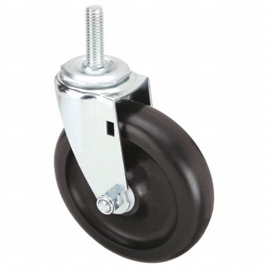 5 in Wheel Dia., 150 lb, General Purpose Threaded Stem Caster - 32J965 ...