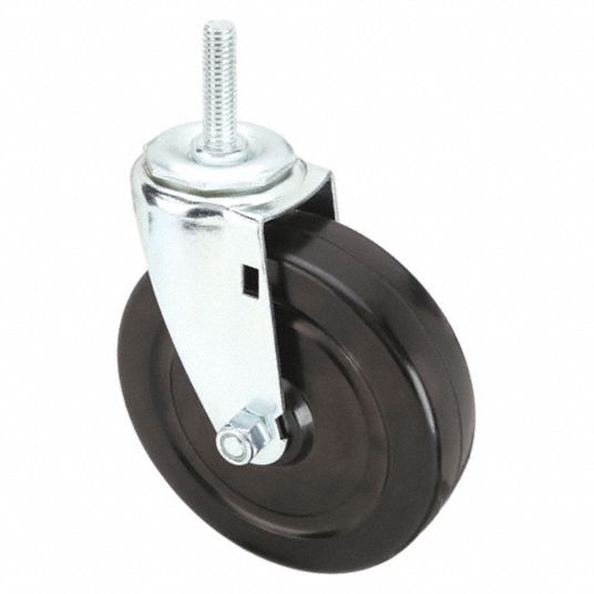 5 in Wheel Dia., 200 lb, General Purpose Threaded Stem Caster - 32J968 ...