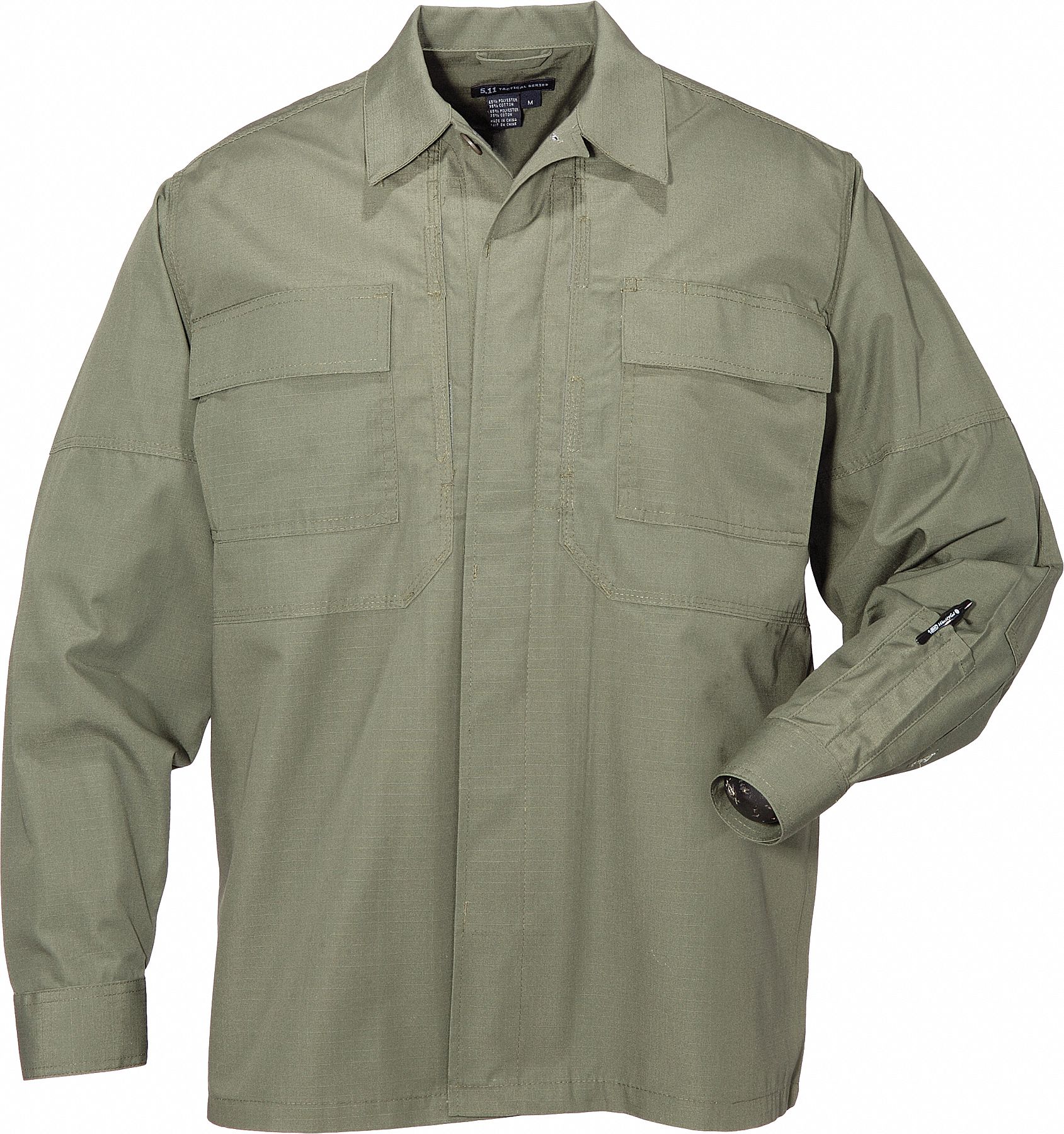 Tactical Shirt: BDU, Collared Work Shirt Shirt, Men's, Tactical Shirt, Long Sleeve, L