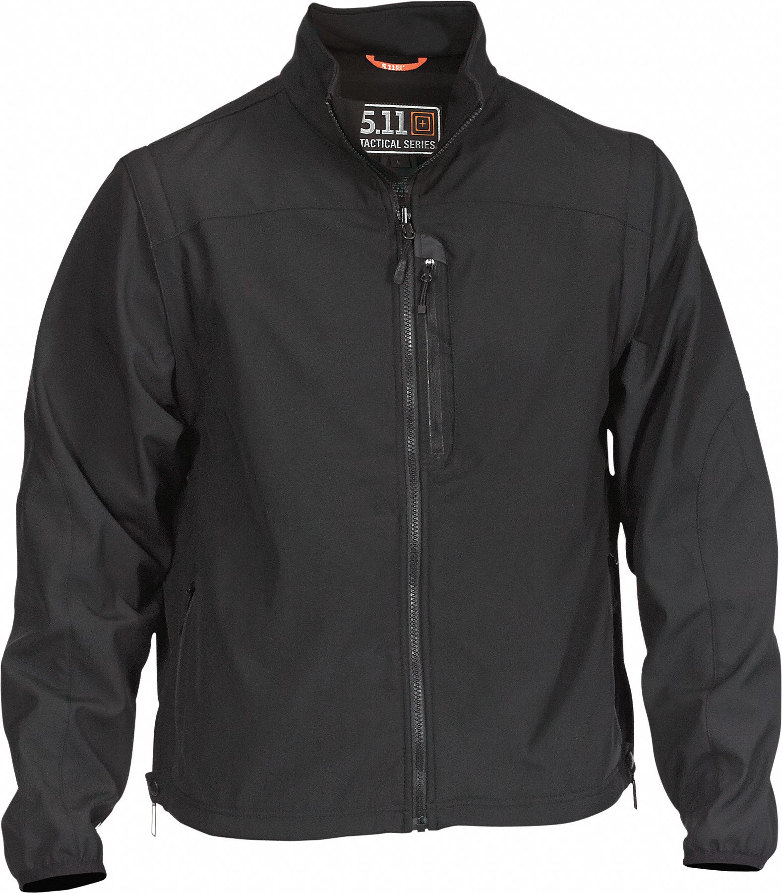 5.11 TACTICAL Tactical Jacket Men s 3XL Regular Gen Black 100 Polyester Material Zipper