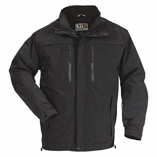 5.11 TACTICAL Bristol Parka Jacket: M, 40 in Fits Chest Size, Black