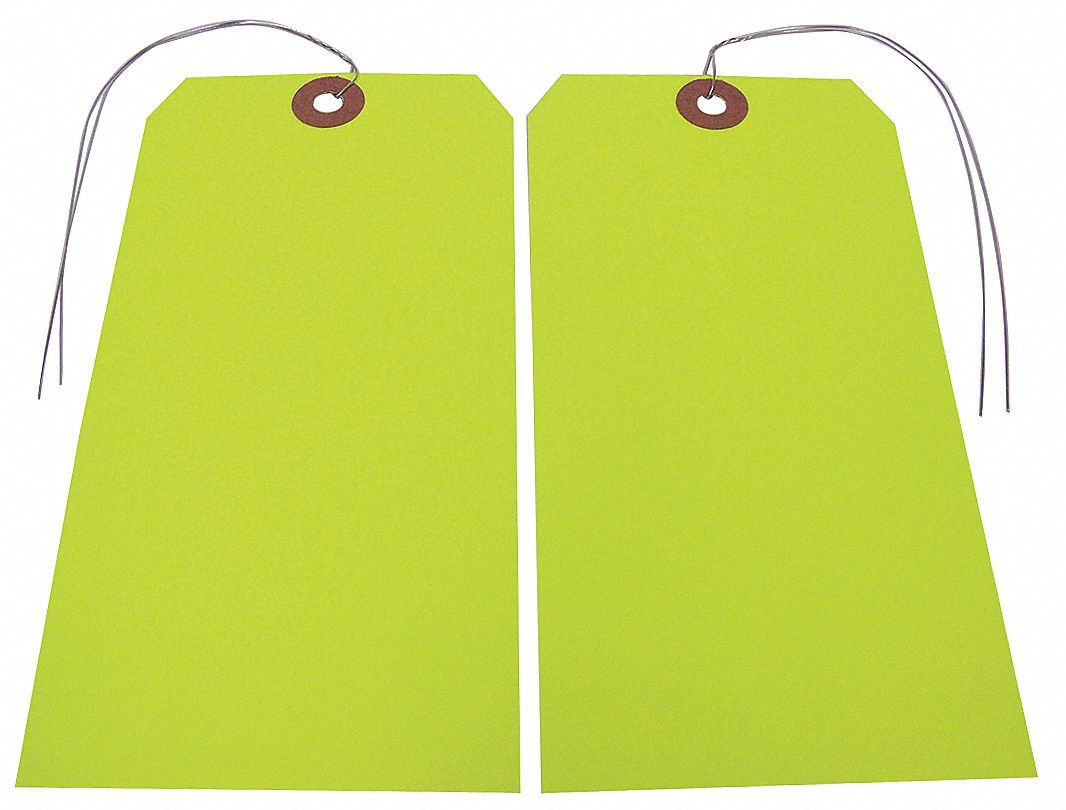 BLANK TAG,5-3/4 IN. H,YELLOW,PK25