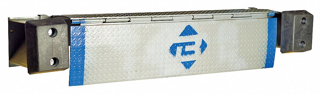EDGE OF DOCK LEVELER, MECHANICAL SPRING COUNTERBALANCE, HANDLE, 94 IN OVERALL W, 72 IN USABLE W