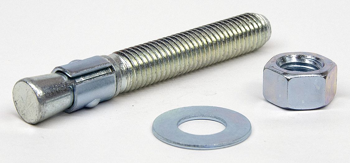 BLUFF Anchor Bolt Kit, 3/4" Dia. x 4" L 32KL47EPAP2 Grainger