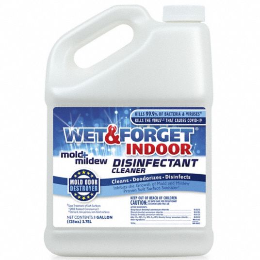 Wet and Forget Indoor Mold Mildew Disinfectant Cleaner - 1 Gallon