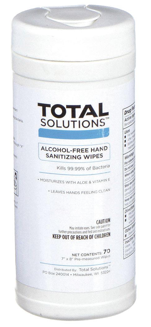 Hand Sanitizer Wipes: Canister, 70 Wipes per Container, Floral, FDA