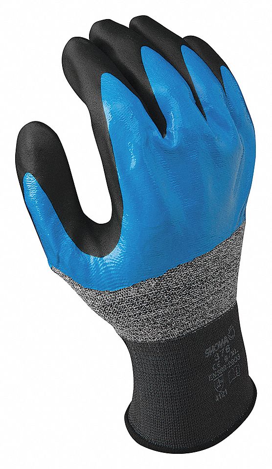 SHOWA ATLAS 481 GLOVES, M/8, COTTON, ANSI/ISEA ABRASION 6/CUT A2/PUNCTURE 2, GAUNTLET