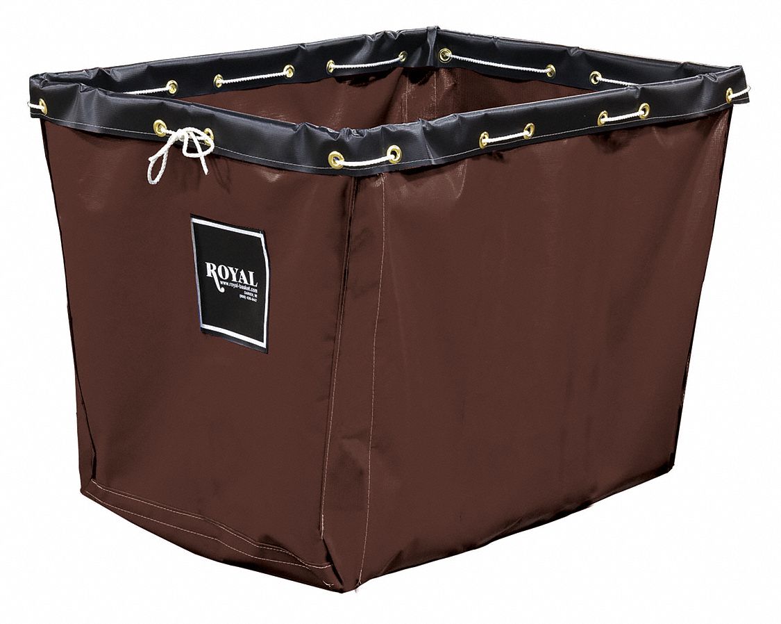 Replacement Liner: G08-NNX-LNN, 34 in x 22 in x 23 in, Brown, Vinyl, Nylon Rope