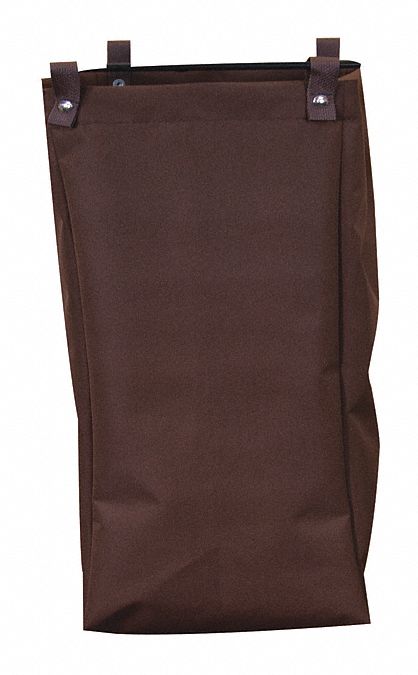 Housekeeping Bag, Full Size, Brown Nylon