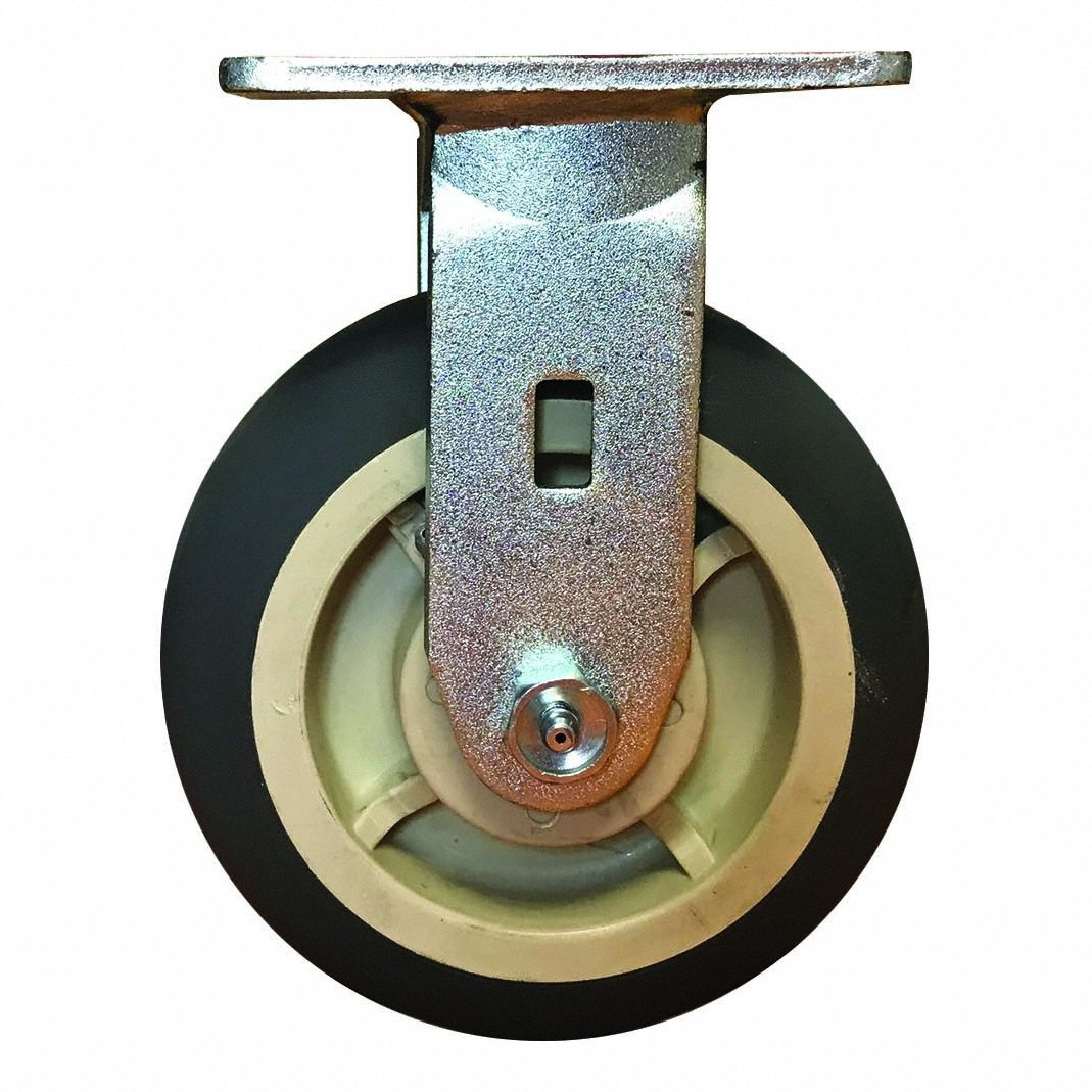 Rigid Caster, 6" Polyurethane, Caster