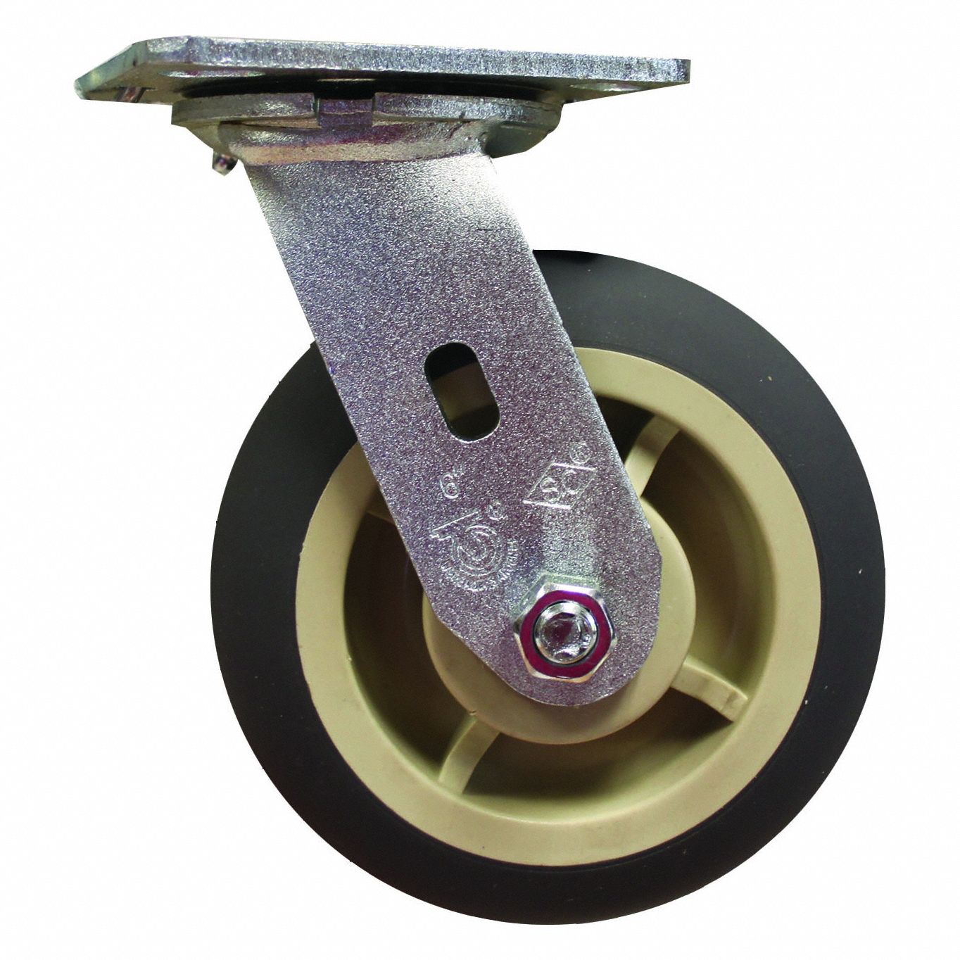 Swivel Caster, 6" Polyurethane, Caster