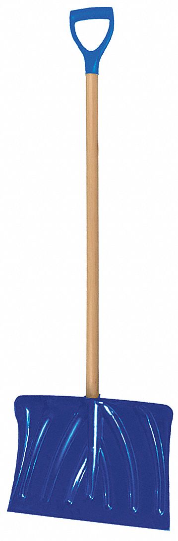SNOW SHOVEL, PLASTIC, 13 1/2 IN BLADE L, 18 IN BLADE W, 2.9 MM GAUGE