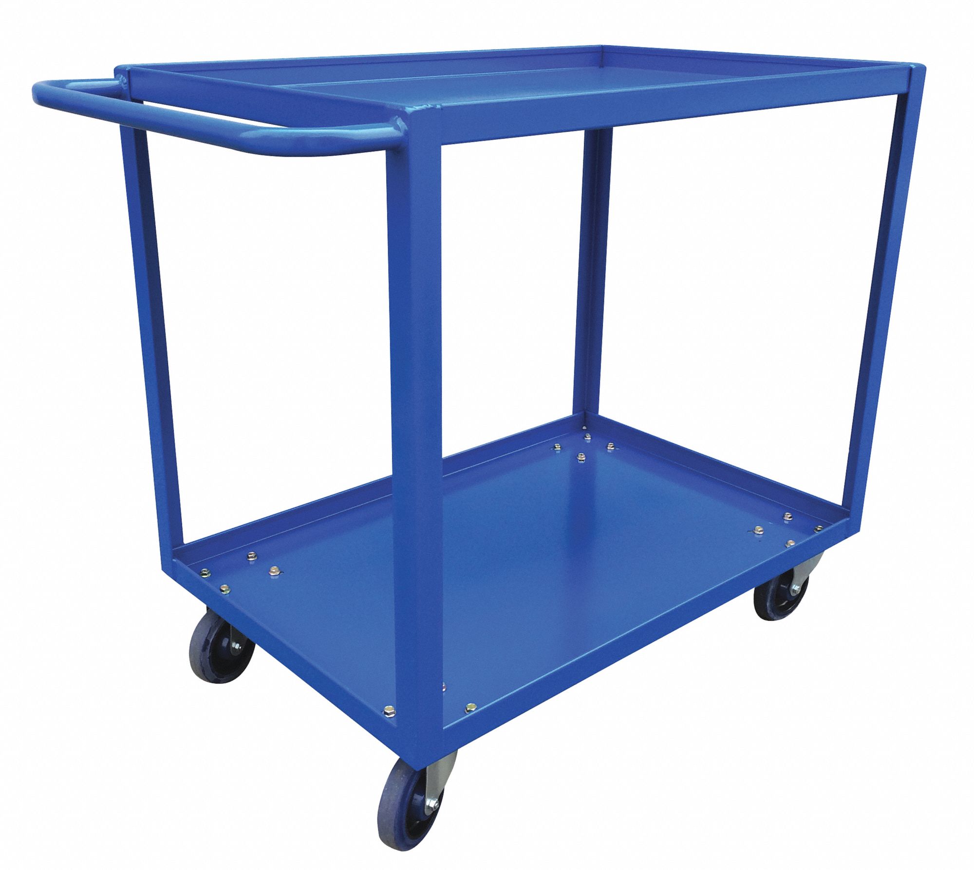 TWO SHELF CART, 1000 LBS, BLUE, 42 X 35 IN, STEEL