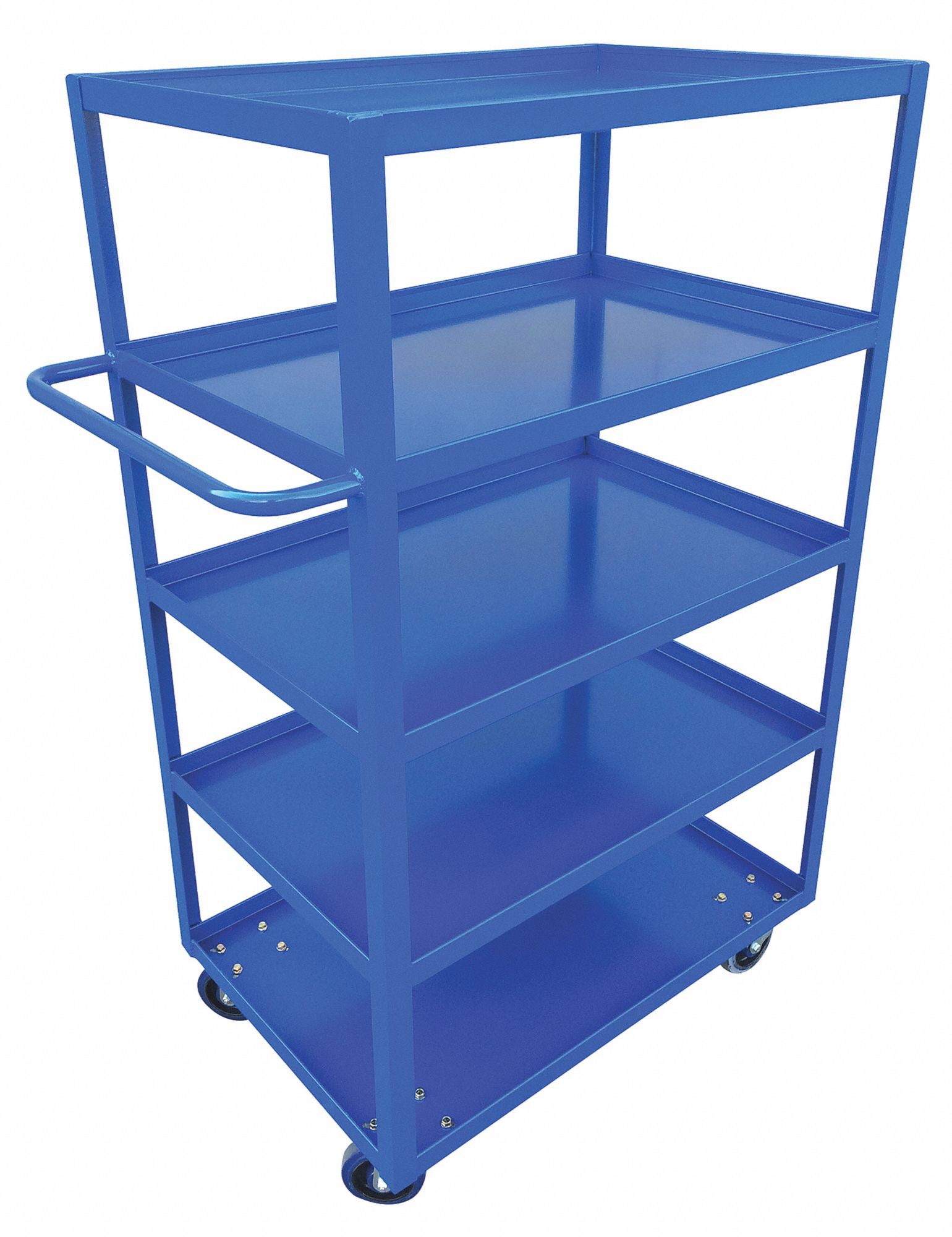 FIVE SHELF CART, 1000 LBS, BLUE, 42 X 61 IN, STEEL