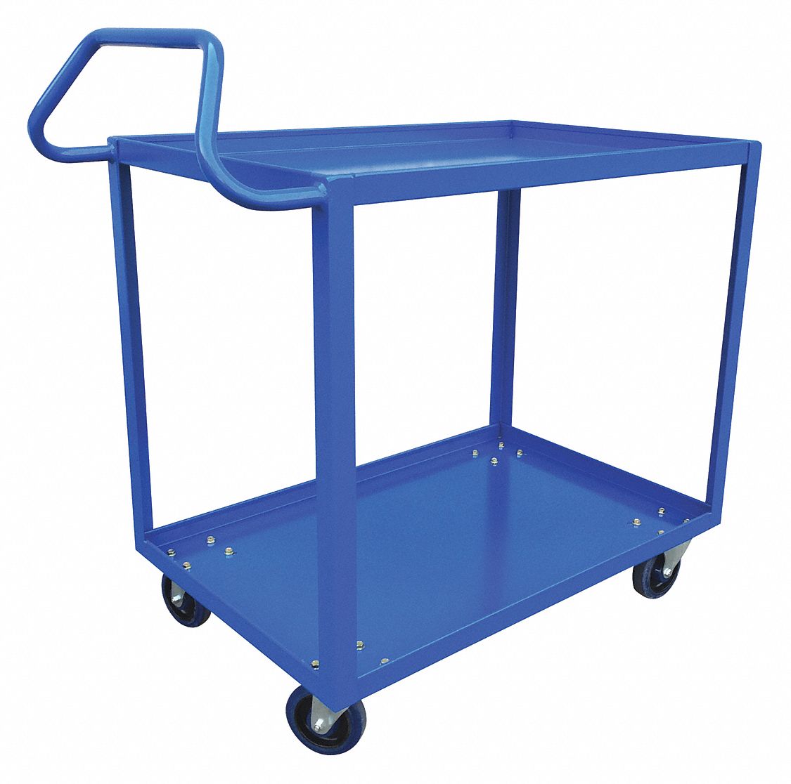 TWO SHELF CART, 1000 LBS, BLUE, 42 X 41 IN, STEEL