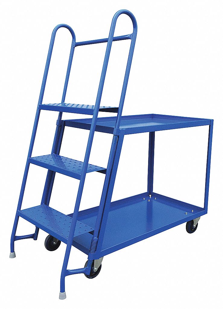 STOCKPICKER TRUCK, 1000 LB CAPACITY, BLUE, 54 X 24 X 60 IN