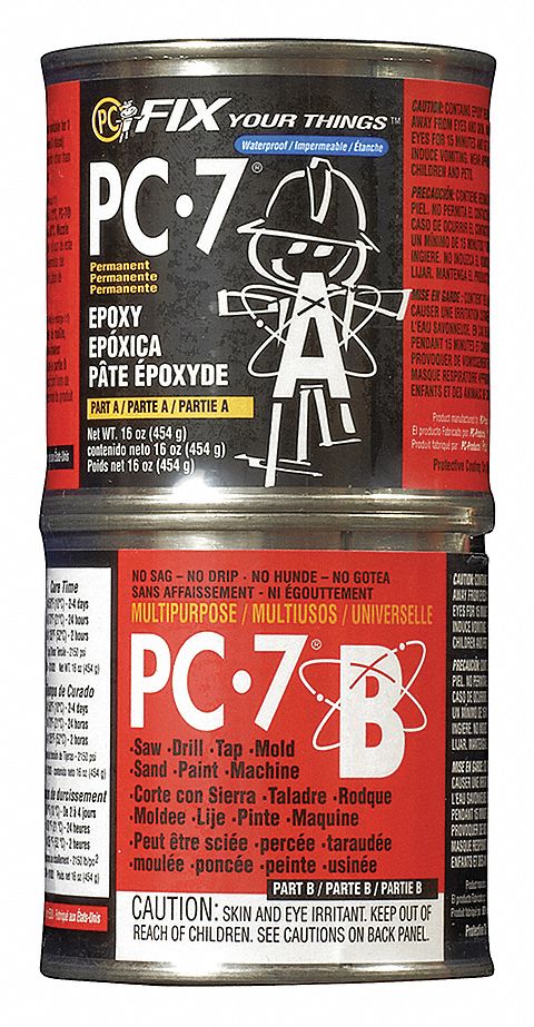 Pc Products Pc 7 Heavy Duty Paste Epoxy 1lb Epoxy And Structural Adhesives Pce Grainger Canada