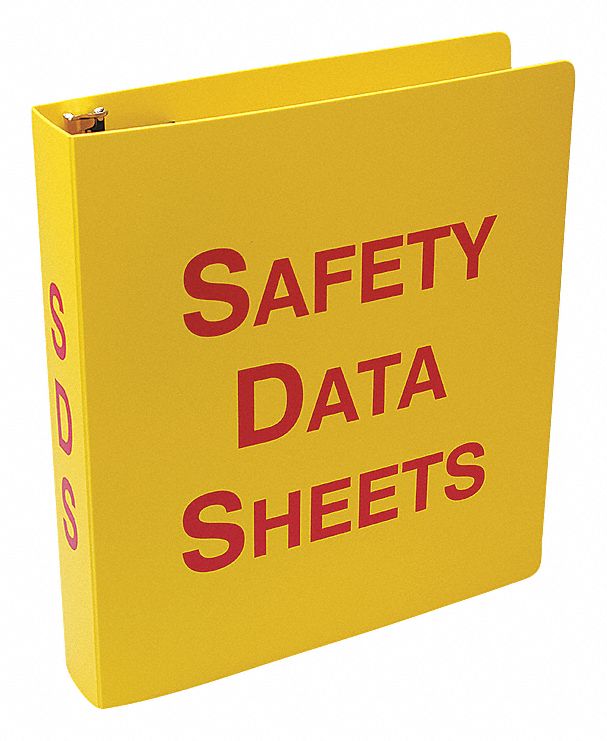 Accuform Sds Binder English Yellow 1 1 2in Right To Understand Stations And Binders Acfzrs641 Zrs641 Grainger Canada