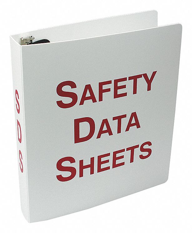SDS BINDER ENGLISH WHITE 1 1/2IN