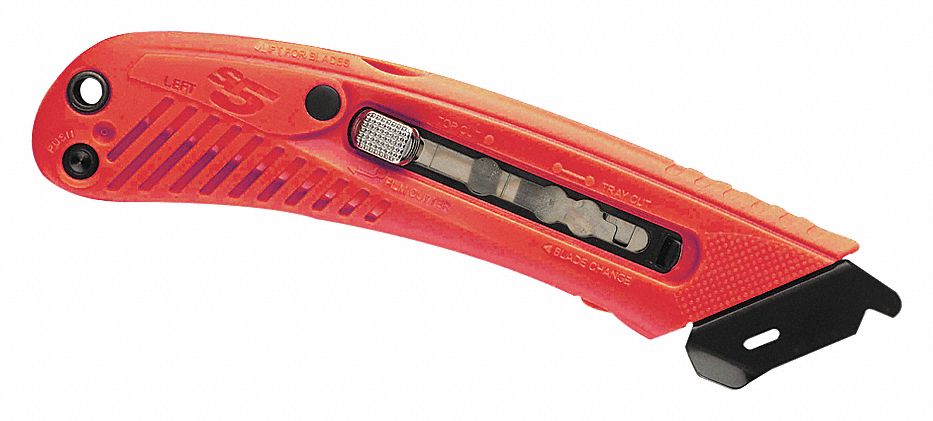 COUTEAU SECUR PELLI S5 ROUGE GAUCHE