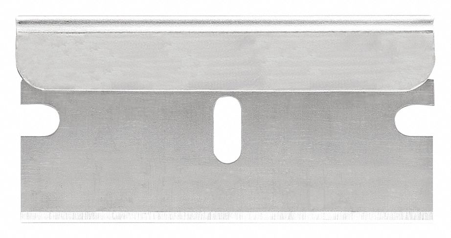 RAZOR BLADE, 1 9/16 IN BLADE L, 25/32 IN BLADE W, STEEL, 100 PK