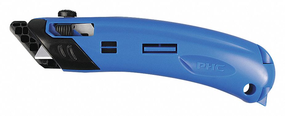 UTILITY KNIFE EZ4 AMBI SAFETY PLSTC