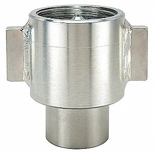 QUICK COUPLER, THREAD-TO-CONNECT, POPPET VALVE, 3000 PSI, 3 IN NPT, NITRILE