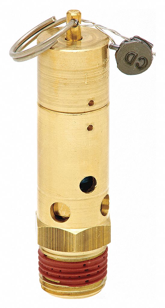 SOUPAP SÉCURIT AIR,JOINT TORIQ/SIEGE SOUPL/150LB/PO2/136CFM,¼PO (M)NPT,LAITON/ACIER INOXY/SILICONE