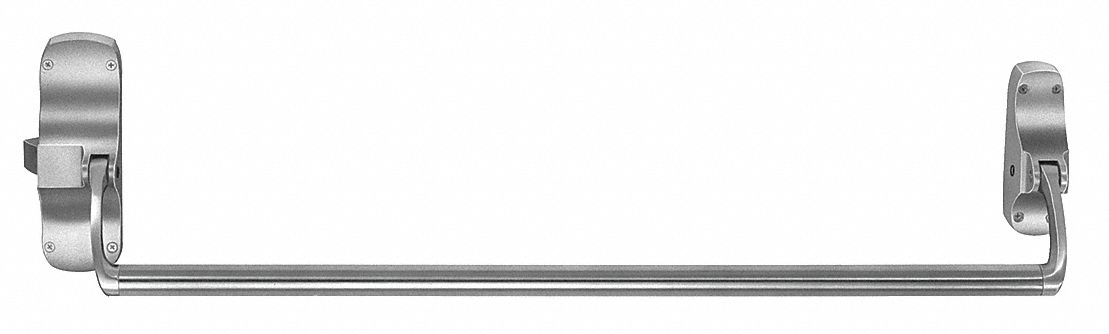 Exit Device: 48 in Max Door Wd, Chrome