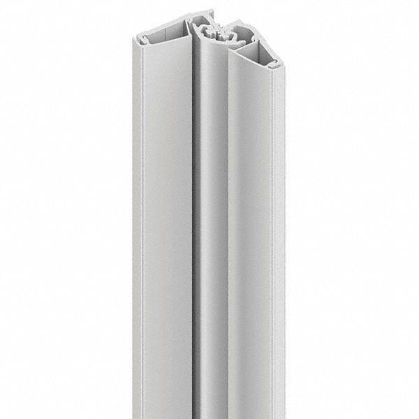 Piano Hinge: Aluminum, 83 in Leaf Ht, 1 5/8 in Leaf Wd, Screw-On