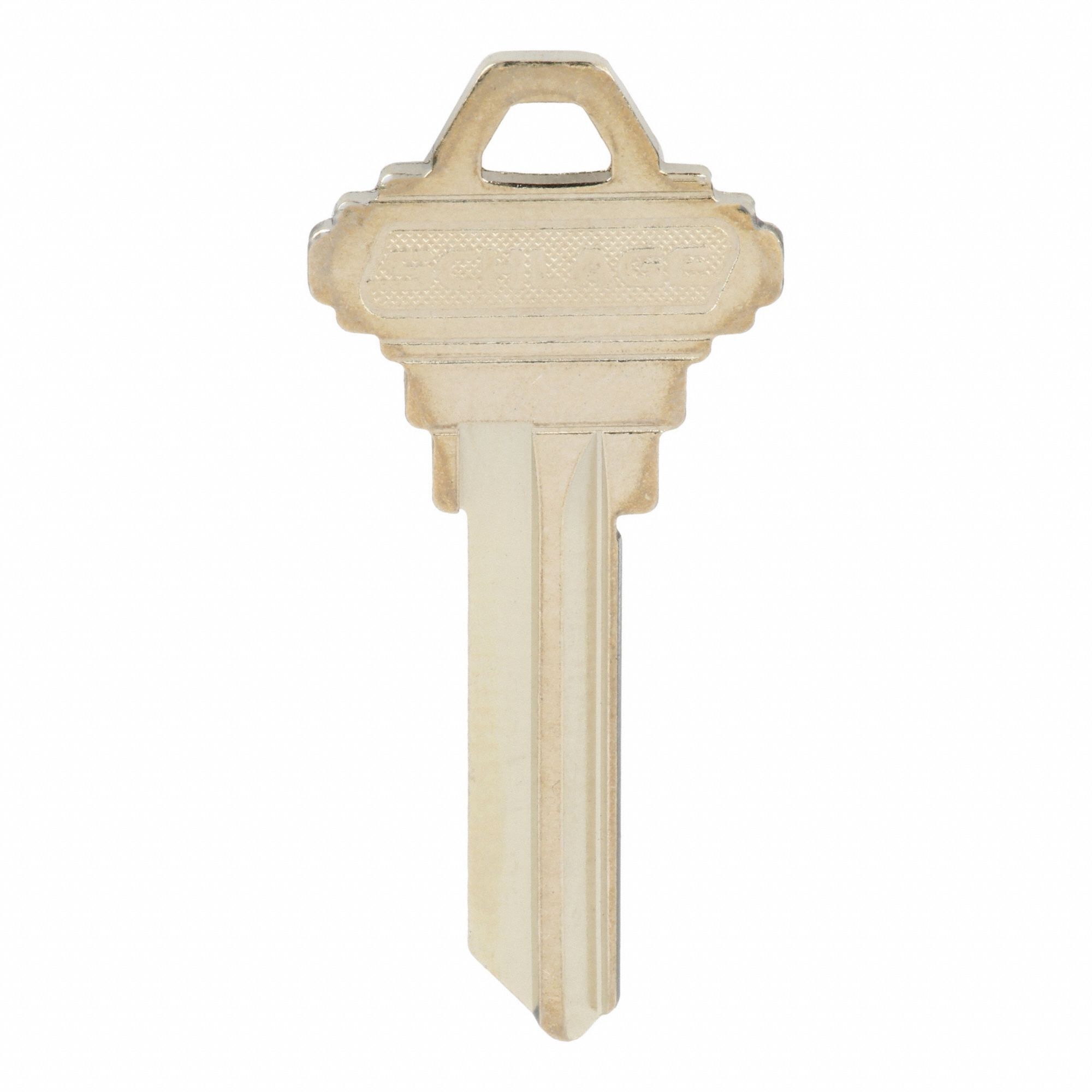 Key Blank: Compatible with Schlage Locks, 6 Pins, Brass