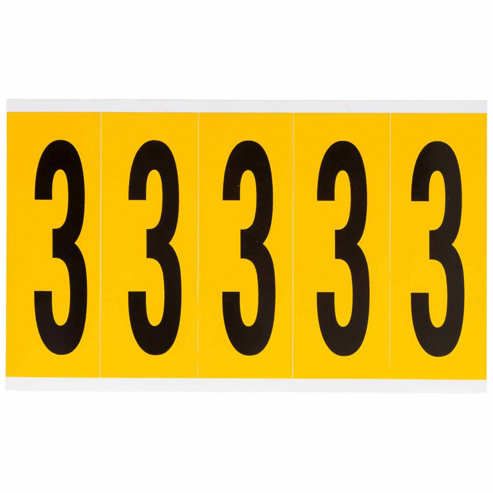 3 7/8 in Character Ht, Indoor/Outdoor, Number Label - 32MF06|1560-3 ...