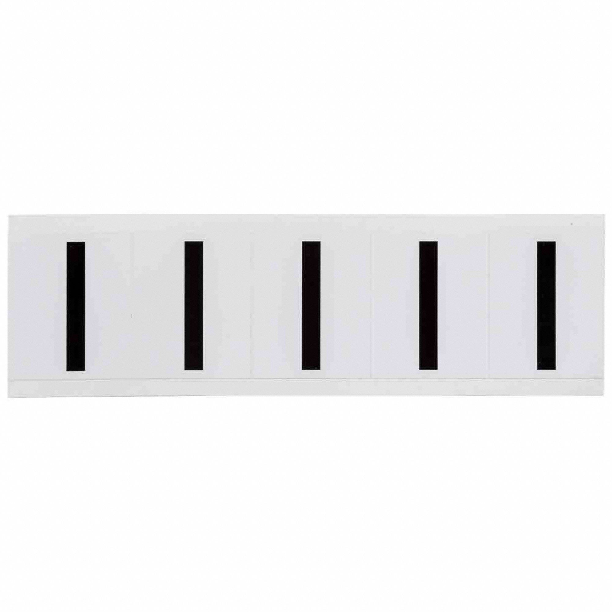 Letter Label: 1 15/16 in Character Ht, Indoor/Outdoor, Non-Reflective, Helvetica, Black, I, 5 PK